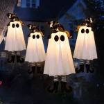 1/2/3pcs Halloween LED Light Up Witch Ghost for Halloween Party Home Indoor Outdoor Yard Decoration Scary Hanging Ornaments Gift 4