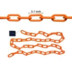 2/3M Halloween Plastic Chain Lights Props Chains with 8 Lighting Modes String Lights for Skeleton Dog Spooky Outdoor Decorations 6