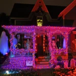 5M-20M LED Purple Orange String Light Outdoor Battery Powered Halloween Fairy Lights For Christmas Party Garden Halloween Decor 5