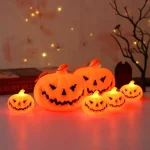 Pumpkin Lantern Halloween Ghost Face Lamp Kids Gift For Balcony Bedroom Garden Halloween Party Decoration Atmosphere Light 3