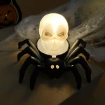 Halloween Decorations LED Candle Light Plastic Spider Skull Lamp for Home Bar Haunted House Halloween Party Decor Horror Props 4