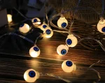 2025 Halloween Decoration Led Light String Pumpkin Skull Eyeball Shaped Lamp String  Trick Or Treat Lantern Horror Halloween Day 6