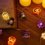 1PC 1.5M10LED/3M20LED Halloween Battery Box 8-Element Light String,Without Battery,Used for Halloween,Autumn Harvest Decoration 5