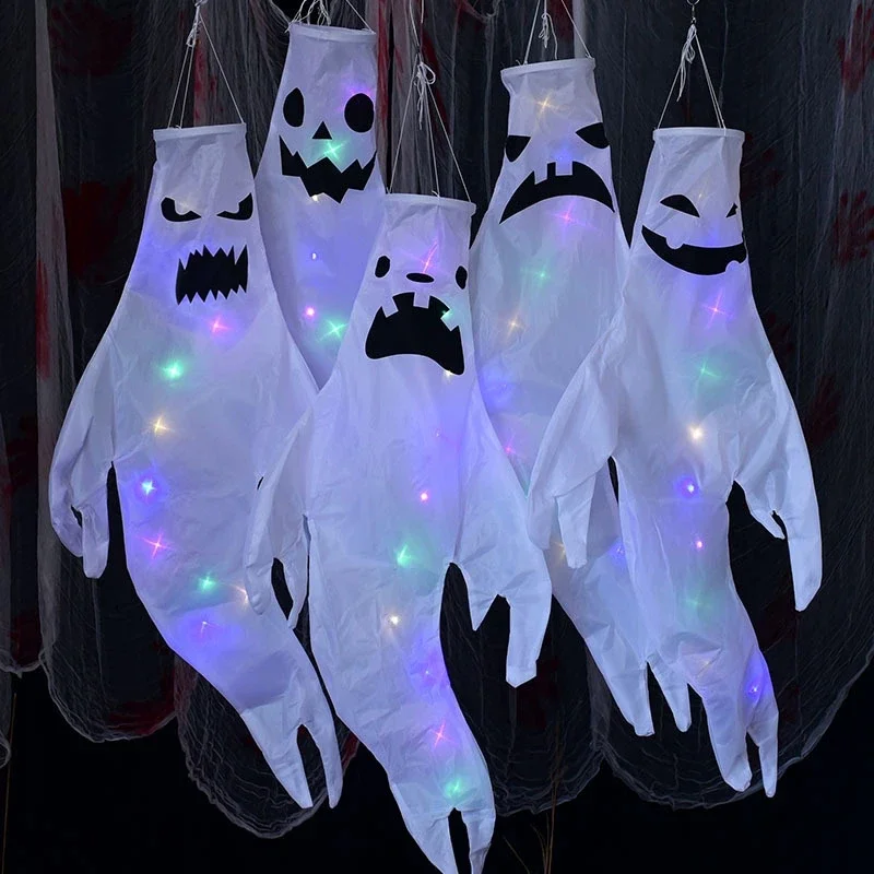 Hanging Ghost Halloween LED Luminous Ghost Children's Gift Scary Party Props Home Outdoor Courtyard Bar Hanging Decorations Hanging Ghost Halloween LED Luminous Ghost Children's Gift Scary Party Props Home Outdoor Courtyard Bar Hanging Decorations