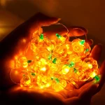Pumpkin Horror Eyeballs LED String Lights Portable USB 20 40 Leds Halloween Party Decoration For Home bar Atmosphere Decor 6
