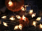 2025 Halloween Decoration Led Light String Pumpkin Skull Eyeball Shaped Lamp String  Trick Or Treat Lantern Horror Halloween Day 5