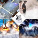 Mini LED Pumpkin Light Fogger Water Fountain Pond Fog Machine For Halloween Christmas Easter Party Festival Decoration 2023 4
