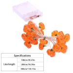 Pumpkin Horror Eyeballs LED String Lights Portable USB 20 40 Leds Halloween Party Decoration For Home bar Atmosphere Decor 3