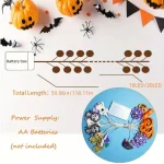 1PC 1.5M10LED/3M20LED Halloween Battery Box 8-Element Light String,Without Battery,Used for Halloween,Autumn Harvest Decoration 6