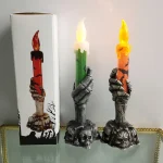 Halloween Skeletons Ghost Party Candles Pumpkin Party Happy Halloween Party Home Decorations 4
