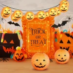 2pcs Halloween Pumpkin Lanterns for Halloween Decoration Jack-O'-Lanterns for Home Outdoor Decoration No Electricity Needed 6
