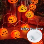 3 6M Pumpkin Horror Eyeballs LED String Lights Portable USB 20 40 Leds Halloween Party Decoration For Home bar Atmosphere Decor 6