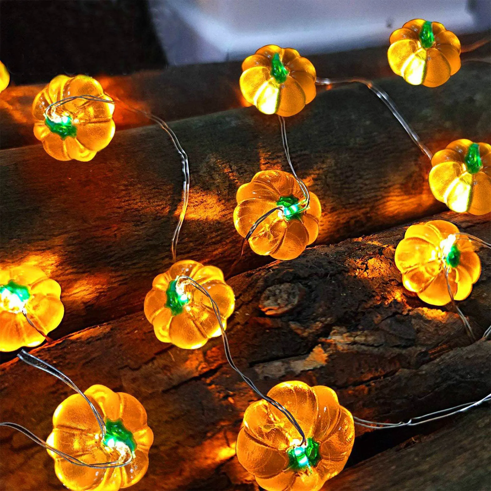 Pumpkin Horror Eyeballs LED String Lights Portable USB 20 40 Leds Halloween Party Decoration For Home bar Atmosphere Decor Pumpkin Horror Eyeballs LED String Lights Portable USB 20 40 Leds Halloween Party Decoration For Home bar Atmosphere Decor