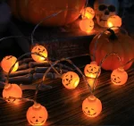 2025 Halloween Decoration Led Light String Pumpkin Skull Eyeball Shaped Lamp String  Trick Or Treat Lantern Horror Halloween Day 4