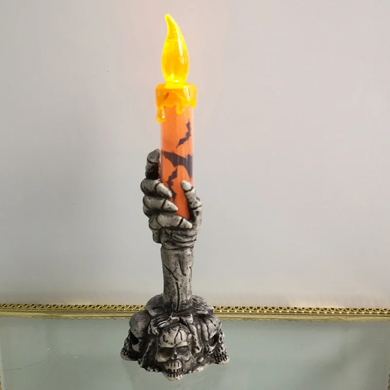 Halloween Skeletons Ghost Party Candles Pumpkin Party Happy Halloween Party Home Decorations 2
