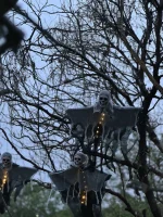 1PCS Halloween Skeleton Ghost Decoration Ghost with LED Halloween Decoration LED String Lights for Outdoor Use in Gardens 5