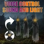 3PCS Halloween Colourful Glow Three Hand-Holding Witches Sound-activated hand-holding witch Halloween light up decoration props 4
