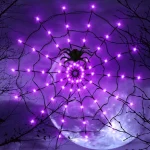 Halloween LED Light String Ghost Festival Decoration Ghost House Party Decoration Atmosphere Light Spider Web Colorful Light 2