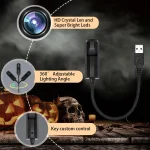 Moon Black Cat Light Projector Lamp, USB powered, 360° rotatable, perfect for creating a Halloween atmosphere 4