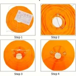 2pcs Halloween Pumpkin Lanterns for Halloween Decoration Jack-O'-Lanterns for Home Outdoor Decoration No Electricity Needed 4