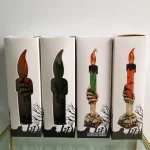 Halloween Skeletons Ghost Party Candles Pumpkin Party Happy Halloween Party Home Decorations 6