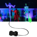 Halloween LED Glowing Eyes With Timer Light Up DIY Eyes for Skeleton Pumpkins Masks Tombstones Indoor Outdoor Horror Decorations 5