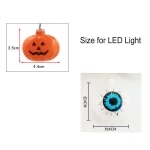 3 6M Pumpkin Horror Eyeballs LED String Lights Portable USB 20 40 Leds Halloween Party Decoration For Home bar Atmosphere Decor 4