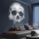 Skull projection lamp, USB lighting night light 5