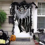 1PCS Halloween Skeleton Ghost Decoration Ghost with LED Halloween Decoration LED String Lights for Outdoor Use in Gardens 6