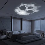 Skull projection lamp, USB lighting night light 4