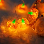 Pumpkin Horror Eyeballs LED String Lights Portable USB 20 40 Leds Halloween Party Decoration For Home bar Atmosphere Decor 4
