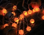 2025 Halloween Decoration Led Light String Pumpkin Skull Eyeball Shaped Lamp String  Trick Or Treat Lantern Horror Halloween Day 3